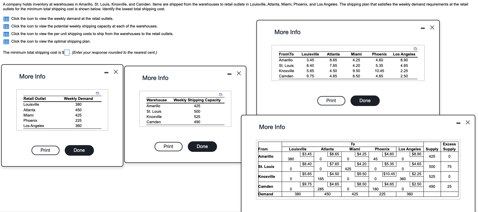 Click the icon to view the per unit shipping