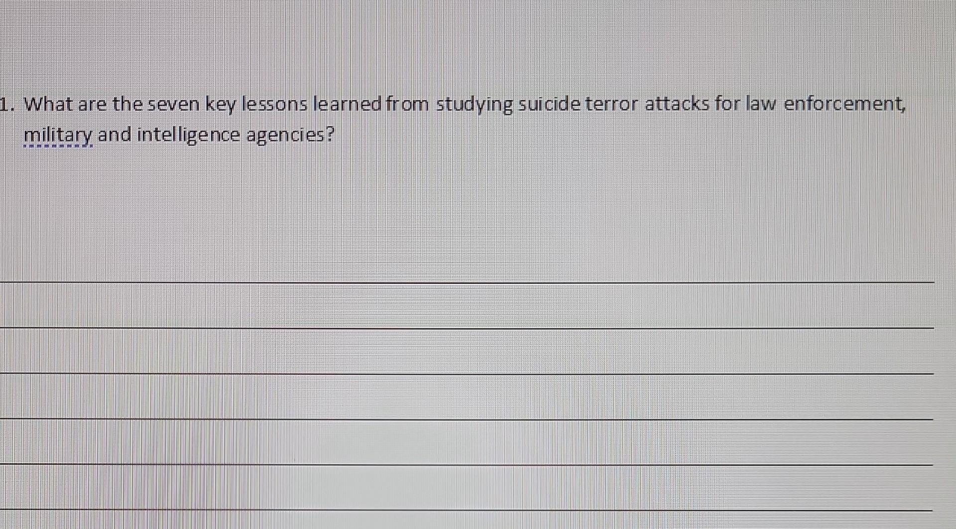 1. What are the seven key lessons learned from