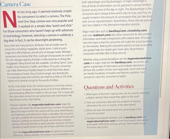 answer questions 2-4 Camera Case ot too long ago,