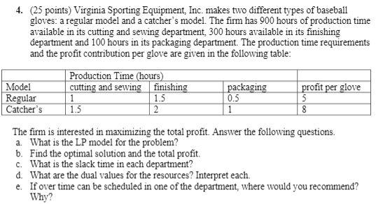 PLEASE SOLVE USING EXCEL Show LP models for all