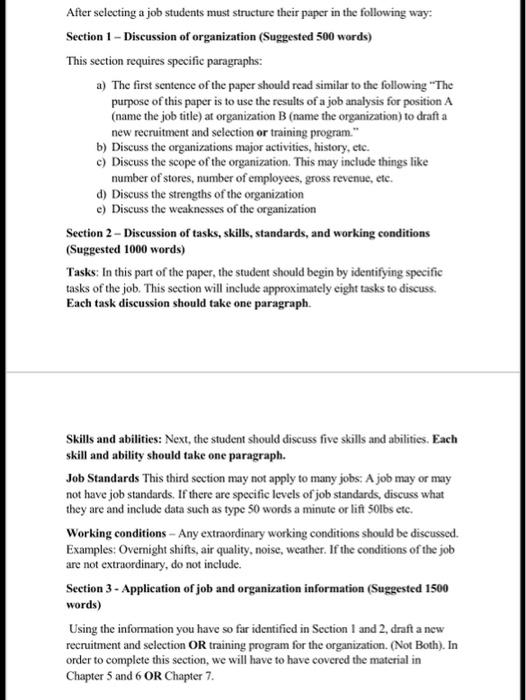 For this assignment you will apply the basic