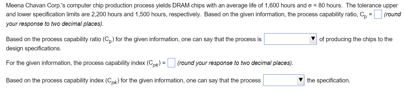 Meena Chavan Corp.'s computer chip production