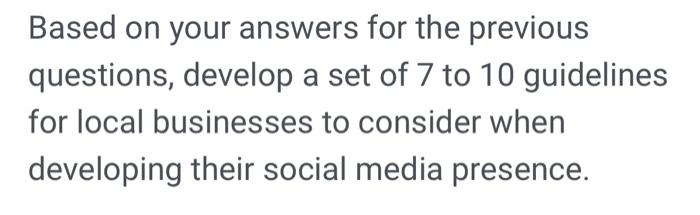 Chapter 8 is about Social media information