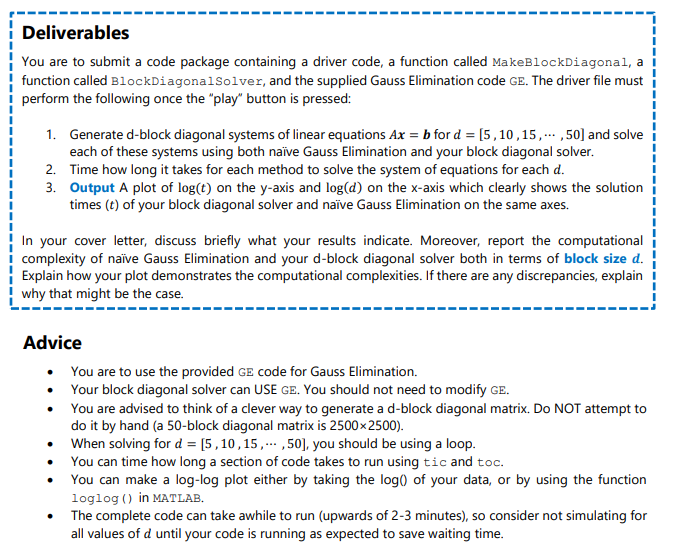 Problem: Template: Please Answer Using MATLab