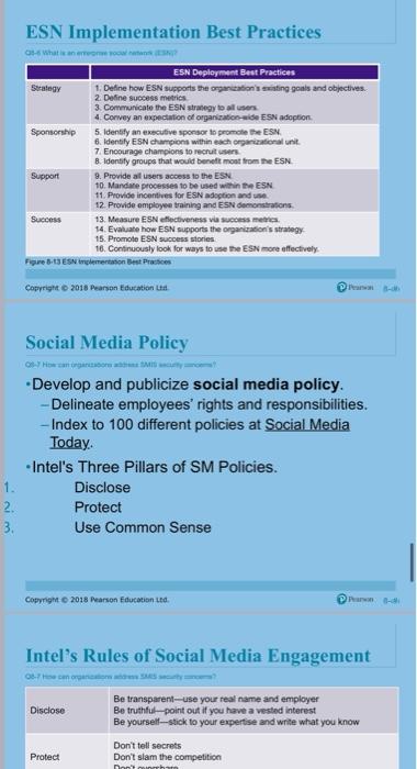 Chapter 8 is about Social media information