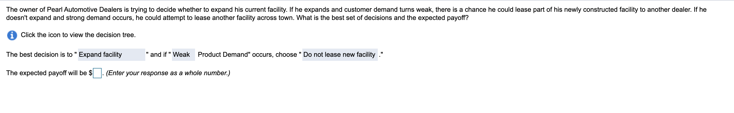 This is literally all the information that the