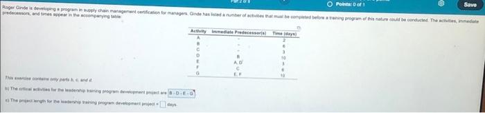 O Point of 1 Save Rindele developing program