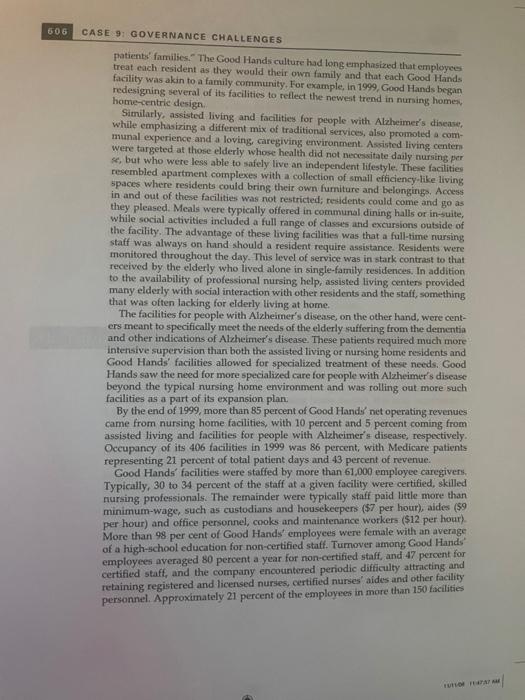 Question #1 about the case below 1) Perform an