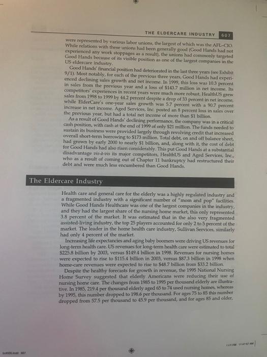 Question #1 about the case below 1) Perform an