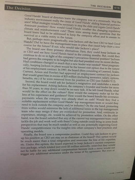 Question #1 about the case below 1) Perform an