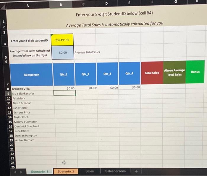 explain step by step please E F G B H Enter your
