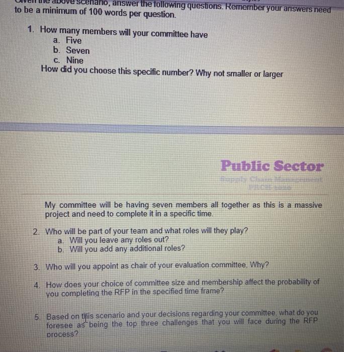 For this assignment, assume you are the