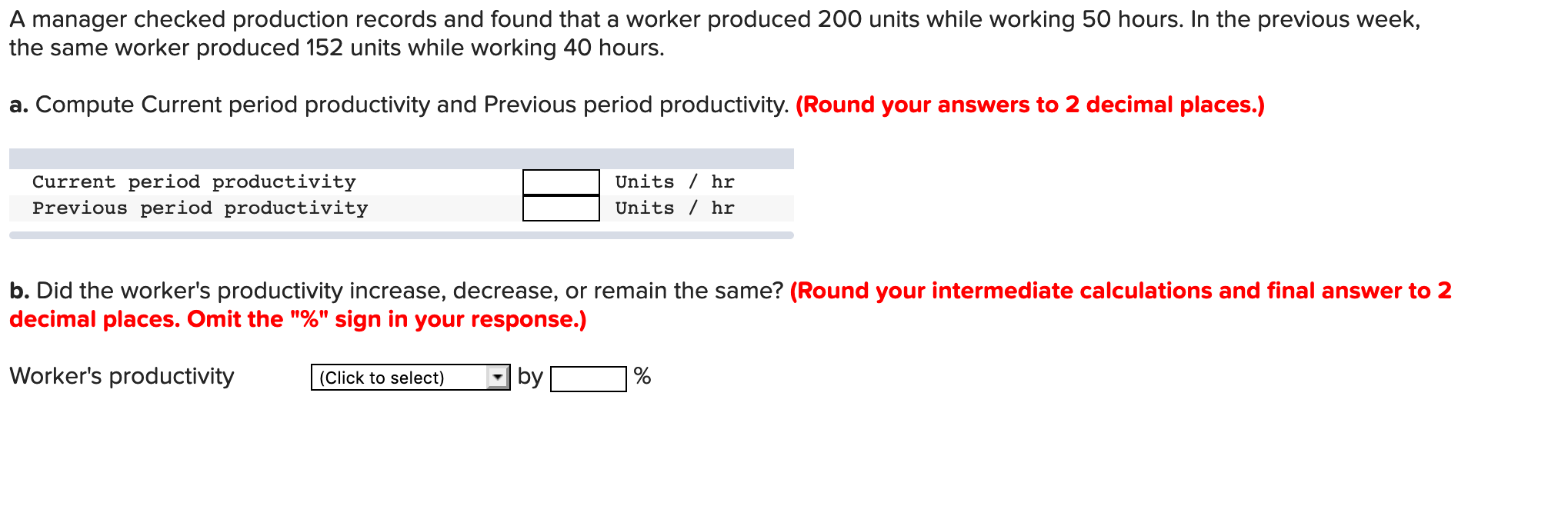A manager checked production records and found