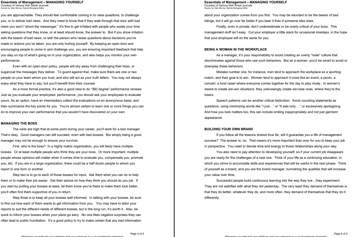 What did you think about and visualize while