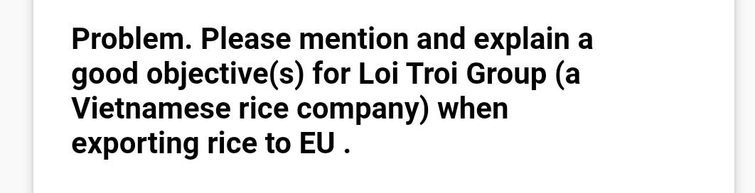 Problem. Please mention and explain a good