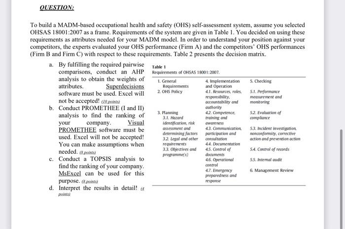 please help As soon as possible QUESTION: To