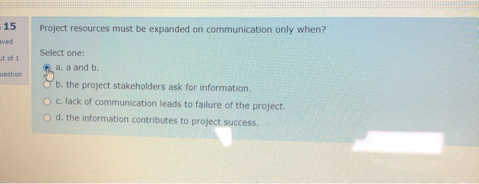 15 Project resources must be expanded on