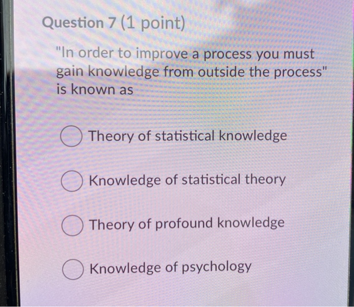 Question 10 (1 point) A diamond shape in a