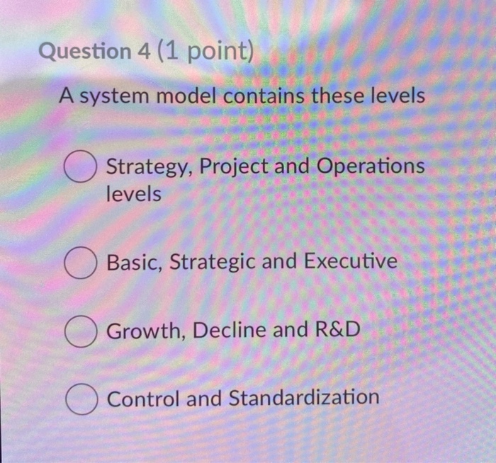 Question 10 (1 point) A diamond shape in a