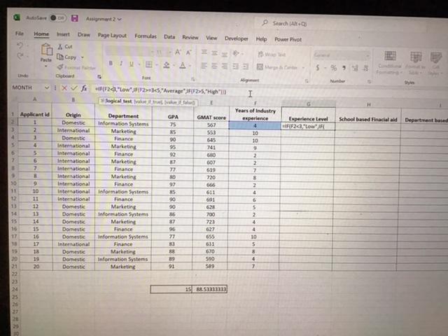 Question 3 only: Question 3) write a Hlookup