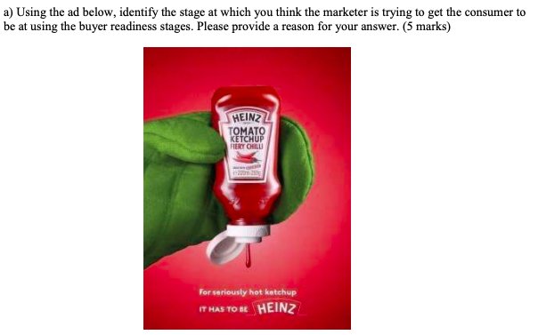 a) Using the ad below, identify the stage at