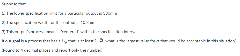 Answer is 1.2875, need clear steps Suppose that:
