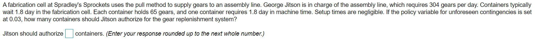 A fabrication cell at Spradley's Sprockets uses