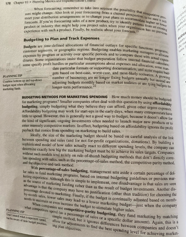 Brief Presentations - Budget , Implementation,