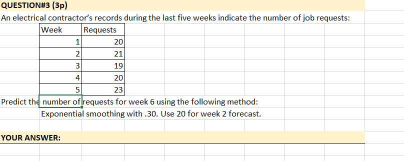 2 QUESTION#3 (3p) An electrical contractor's