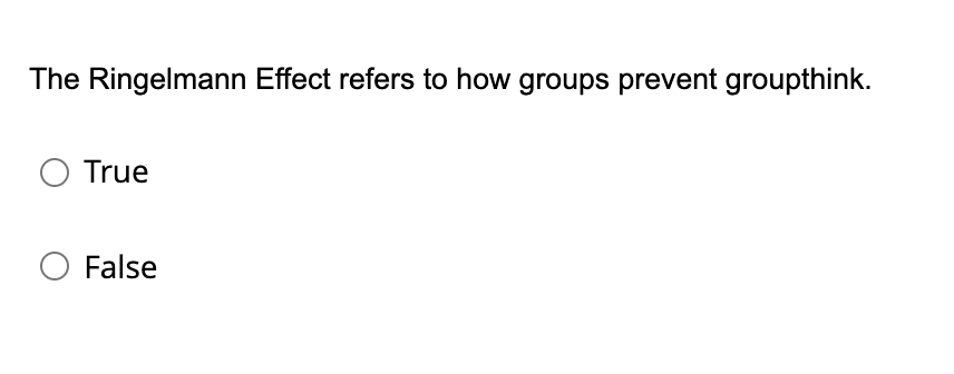The Ringelmann Effect refers to how groups