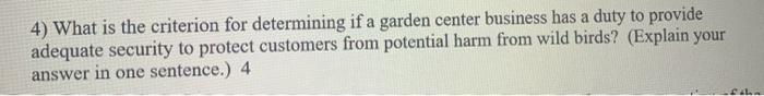 4) What is the criterion for determining if a