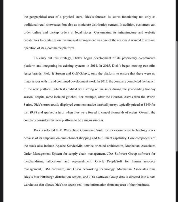 Case Study-Dick's Sporting Goods: Taking Control