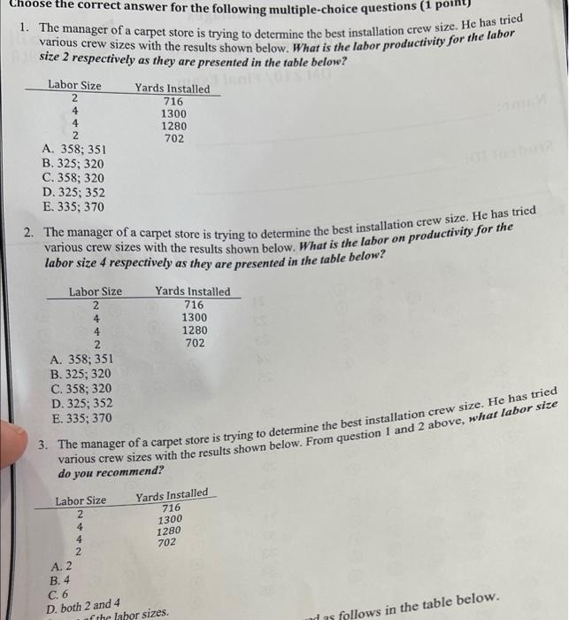 Answer pls Choose the correct answer for the
