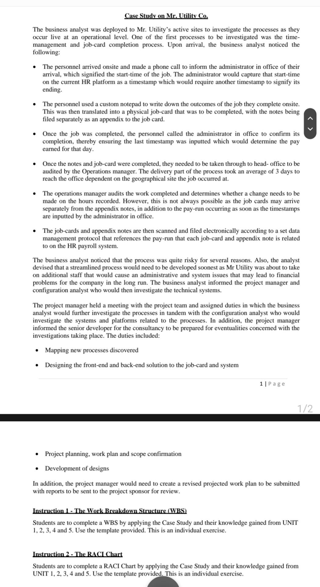 using the templates provided above Case Study on