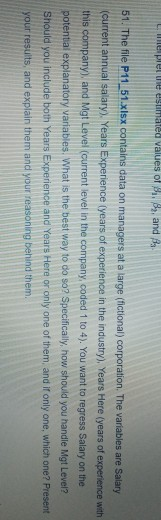 Business Analytics question from Microsoft excel