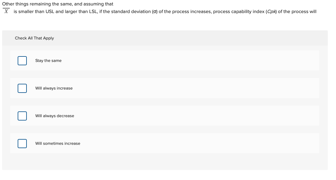 Other things remaining the same, and assuming