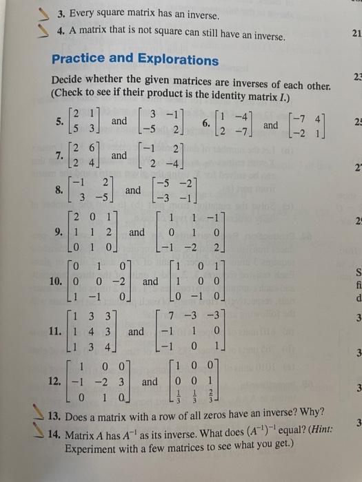 I need help solving questions 5,7,9, and 11