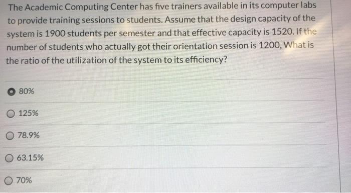 The Academic Computing Center has five trainers