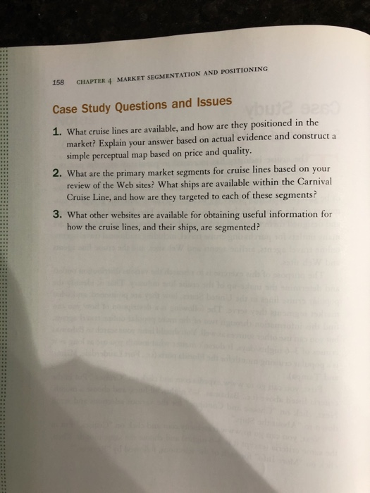 CASE STUDY 157 Case Study Segmenting and