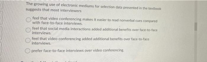 The growing use of electronic mediums for