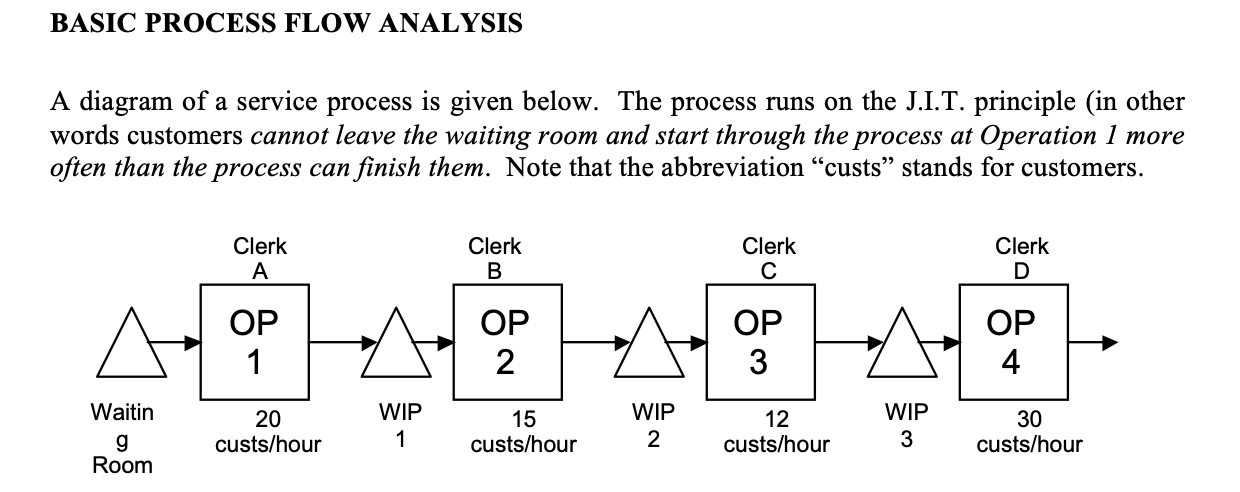 Only need help with 5-9!!!! BASIC PROCESS FLOW