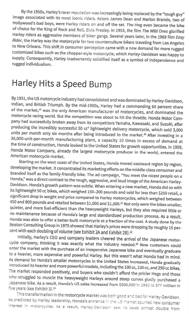 Read the Harley Davidson case for background