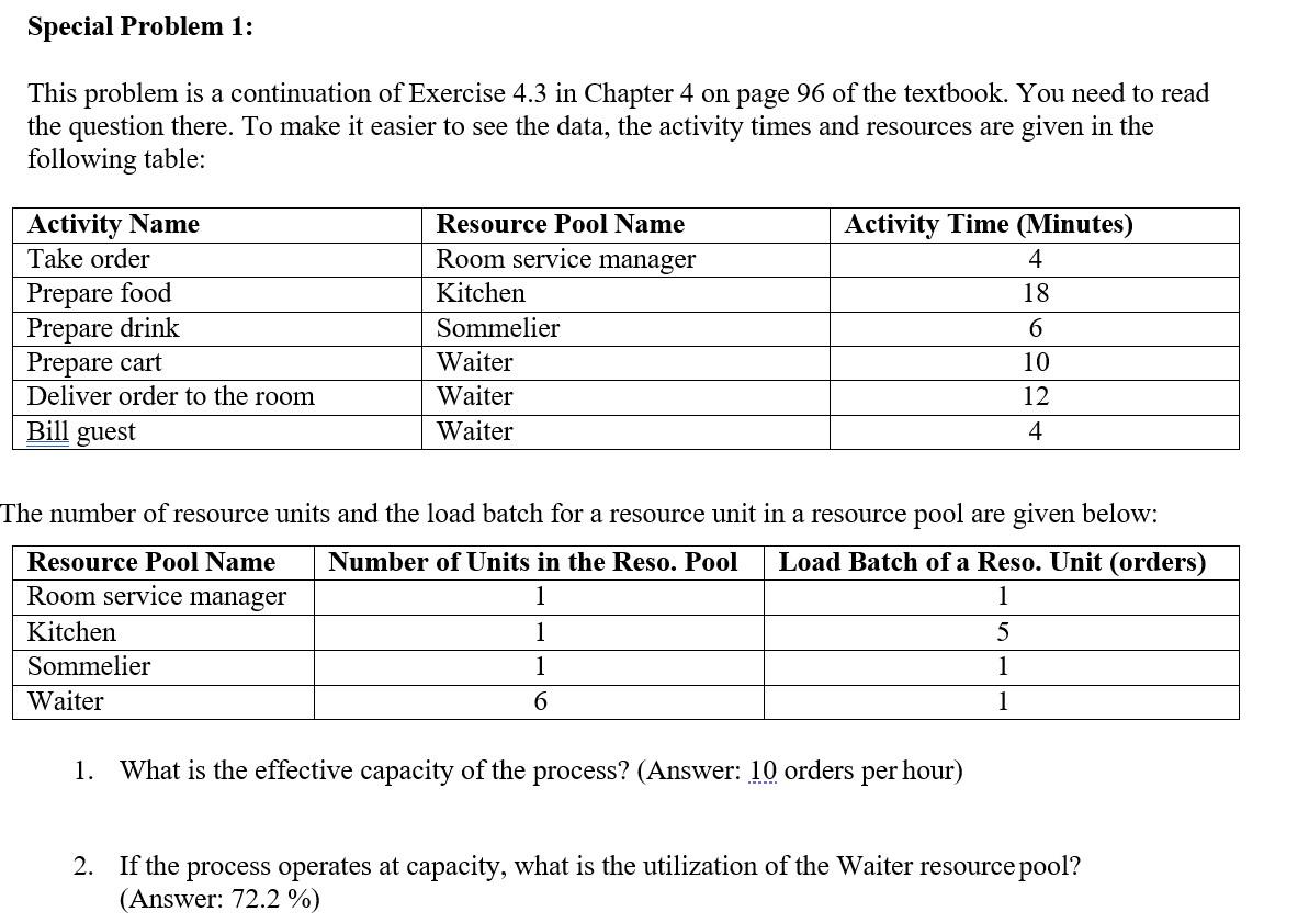 Special Problem 1: This problem is a continuation