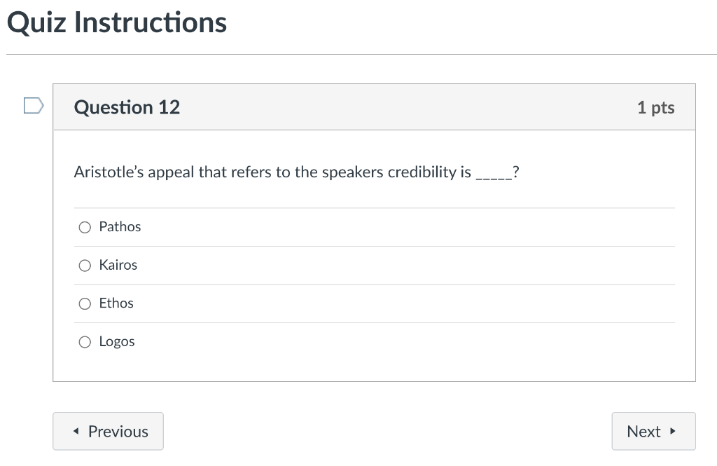Question 11 1 pts Which organizational pattern is