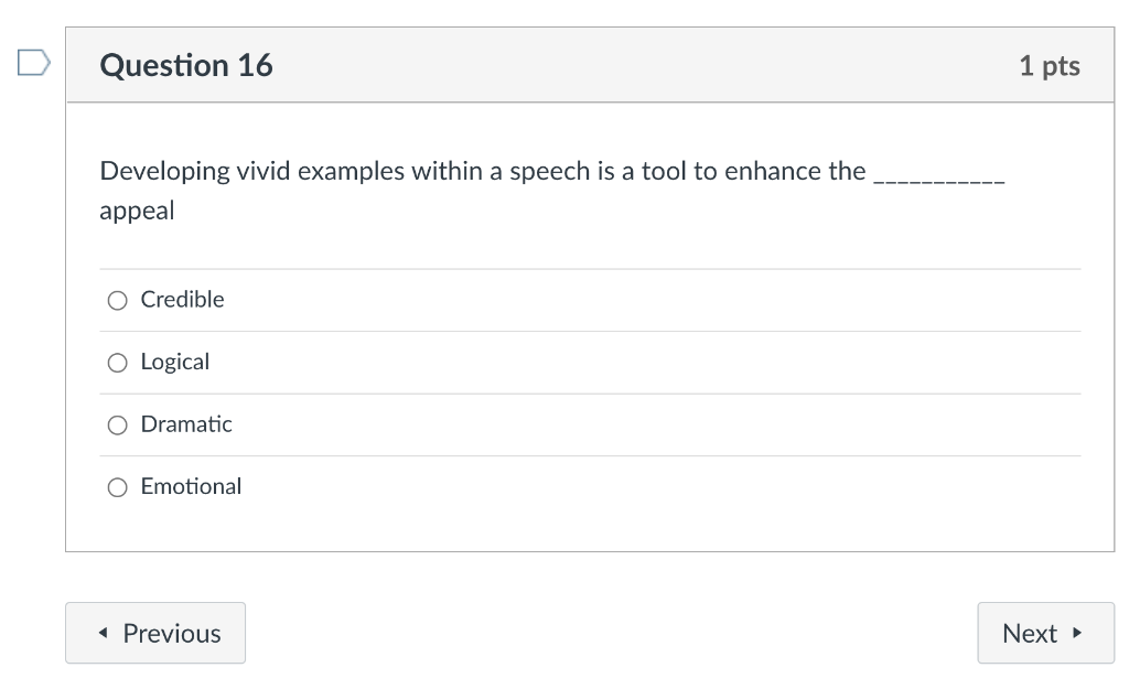 Question 11 1 pts Which organizational pattern is