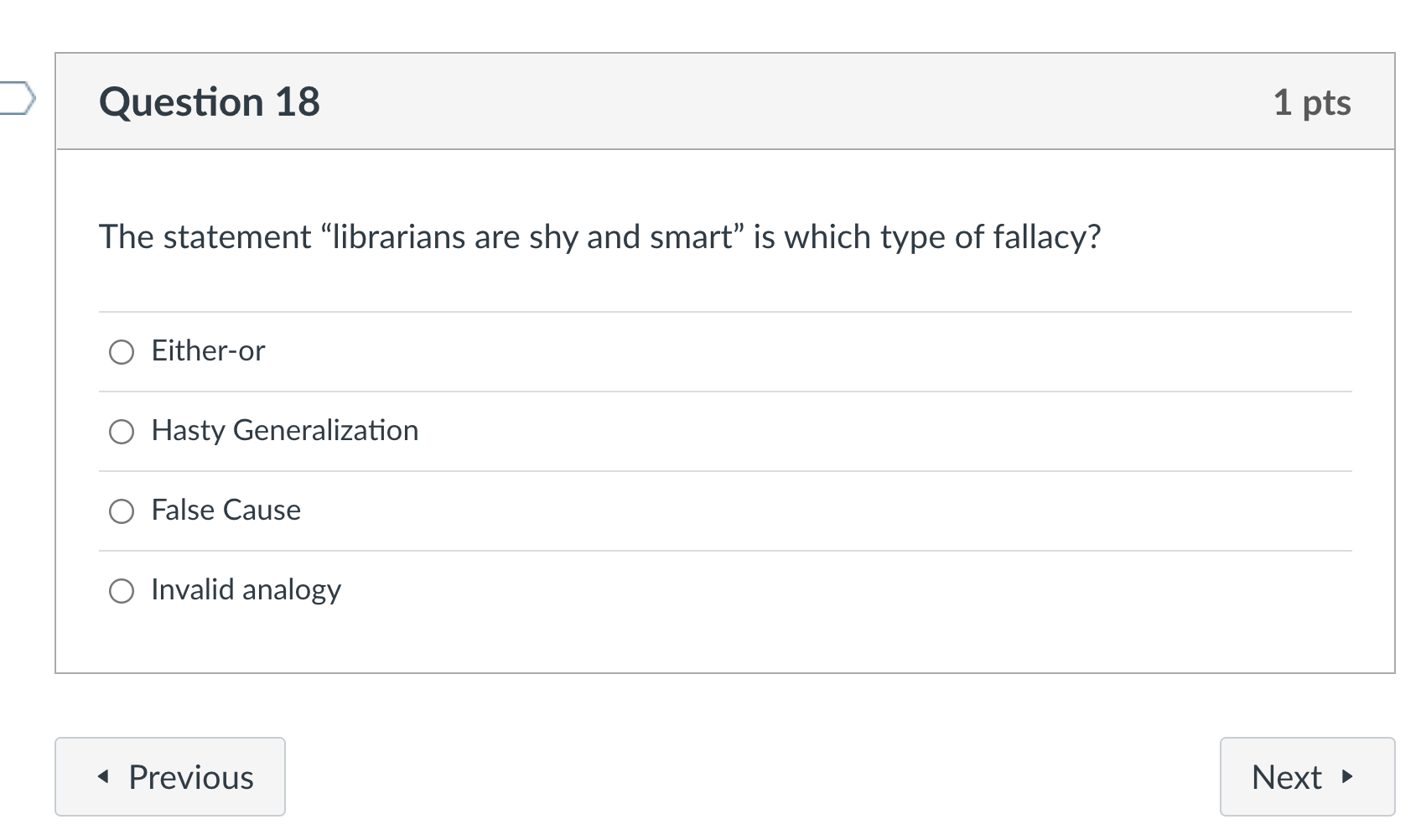 Question 11 1 pts Which organizational pattern is