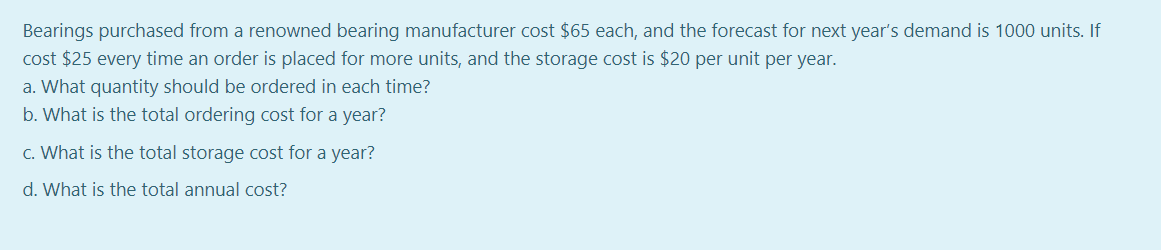 Bearings purchased from a renowned bearing
