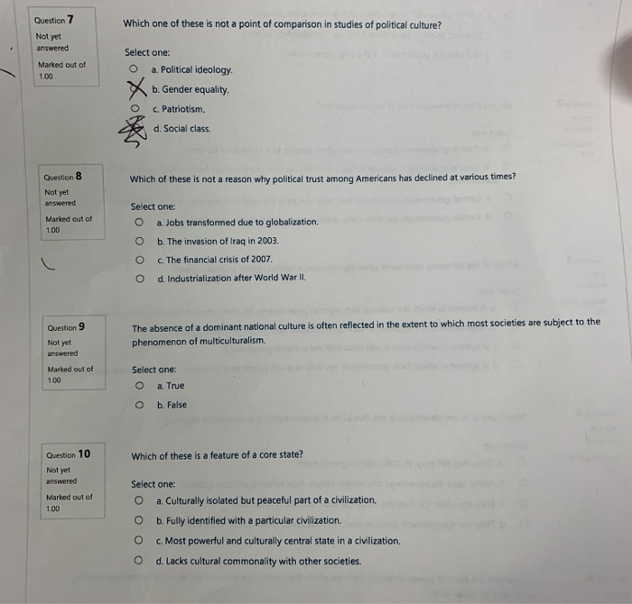 Which one of these is not a point of comparison