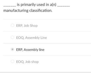 it is not erp assembly line is primarily used in