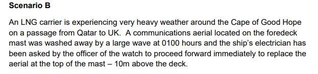 For the scenario assigned to you below, please